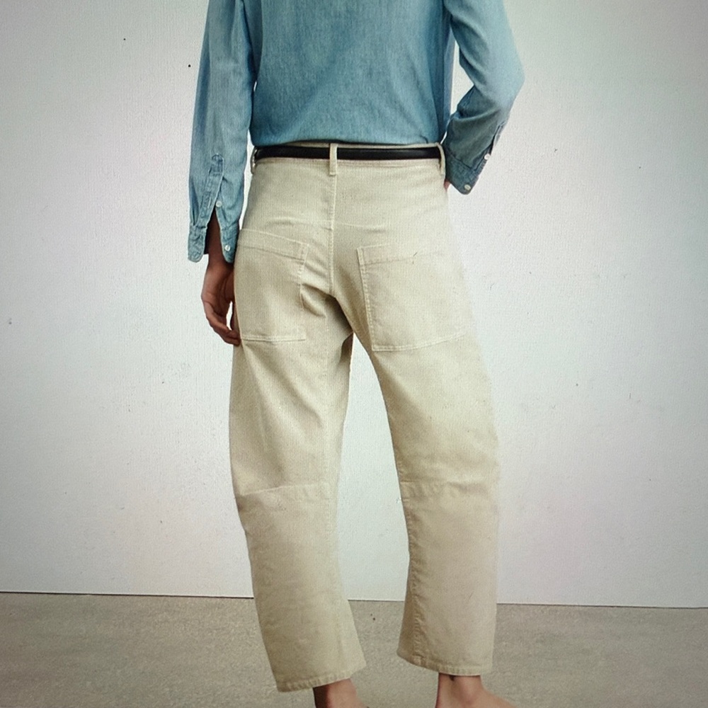 Nili Lotan Off-White “Gesso” Corduroy Shon Pant - Picture 9 of 9